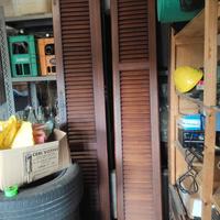 Coppia ante per finestra o mobile,legno massello