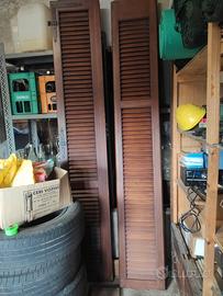 Coppia ante per finestra o mobile,legno massello