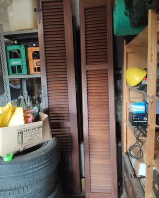 Coppia ante per finestra o mobile,legno massello