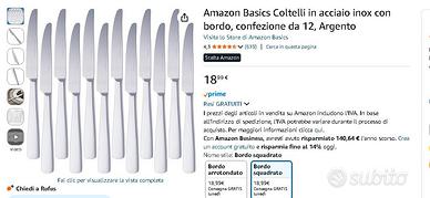 set coltelli inox