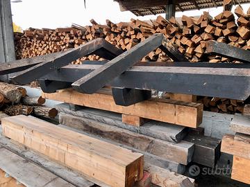 Tetto in legno per ingresso pedonale