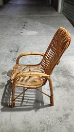 poltrona in vimini 