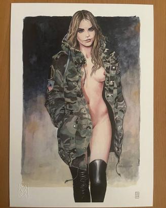 Milo Manara omaggio a Cara Delevingne