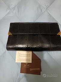 Borsa di vera pelle pitone 