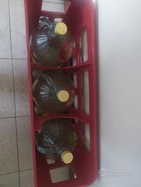 3 Damigiane 5l con contenitore