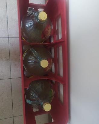 3 Damigiane 5l con contenitore