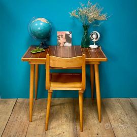 SCRITTOIO MIDCENTURY CON SEDIA DESIGN SCANDINAVO