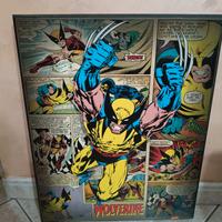 Pannello decorativo retrò "Wolverine" - Marvel