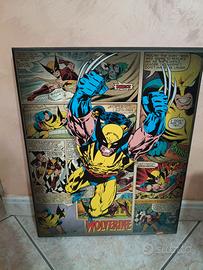 Pannello decorativo retrò "Wolverine" - Marvel