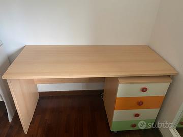 Scrivania + cassattiera + scaffale NON SPEDISCO