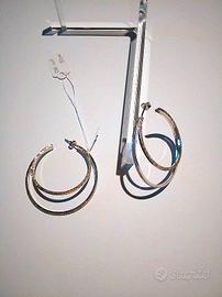 Orecchini ak436 in Argento 925 Rodiato, Diamantato