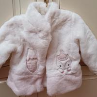pellicciotto bianco bimba