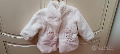 pellicciotto bianco bimba