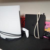 ps5+ps4+2controller+caricatori originali portatil