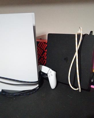 ps5+ps4+2controller+caricatori originali portatil