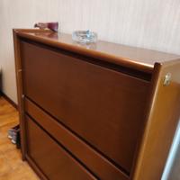 Scarpiera in legno massello