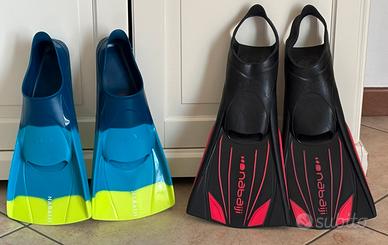 Pinne nuoto con tallone e senza tallone