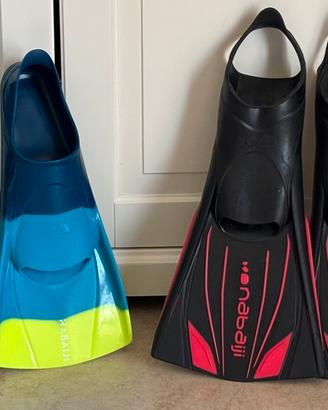 Pinne nuoto con tallone e senza tallone