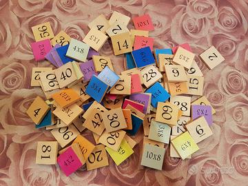 gioco taselli con tabelline matematiche