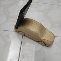 Auto In Legno Porta Cellulare Fatto a Mano 
