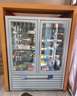 vetrina frigo doppia tutto in vetro
