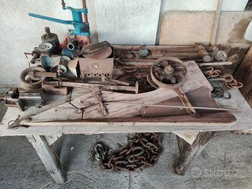 Aratro da traino in legno 