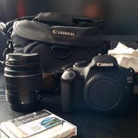 Canon 1200d+obiettivo EFS 18-55+filtro UV+borsa