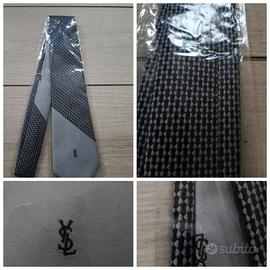 cravatta vintage nuova Yves Saint Laurent 