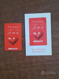 Schede telefoniche nuove con folder 