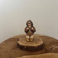 Pastore con zainetto nature presepe classico Thun