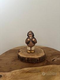 Pastore con zainetto nature presepe classico Thun