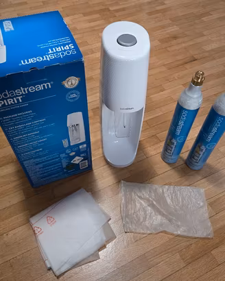 Gasificatore SodaStream Bianco + 2 Bombole vuote
