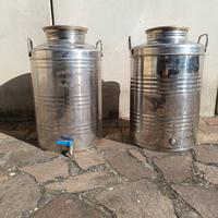 Fusti in acciaio 50 Lt per olio/vino