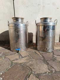 Fusti in acciaio 50 Lt per olio/vino