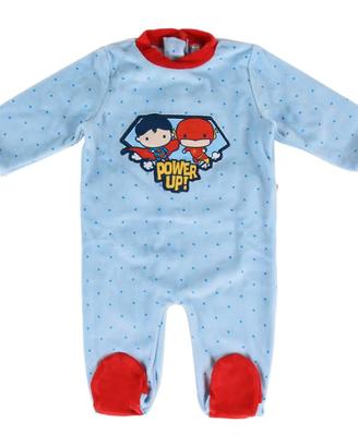 Pagliaccetto Tuta da neonato Superman e Flash baby