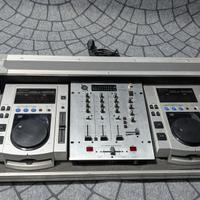 Console DJ 2 CDJ100S Behringer DX626 case Piooner