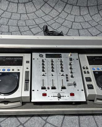 Console DJ 2 CDJ100S Behringer DX626 case Piooner