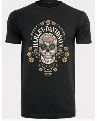 T-shirt stampa Harley Davidson Skull Mex taglia M