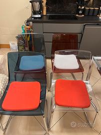 Set 4 Sedie Design Trasparente (Simil Calligaris)