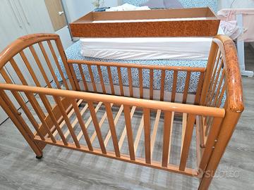 Lettino Polloni in legno con materasso - ottime co