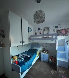 Cameretta con letto a castello