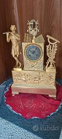 orologio impero bronzo dorato da tavolo