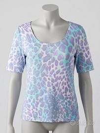 T-shirt maglietta Marinella Casali animalier