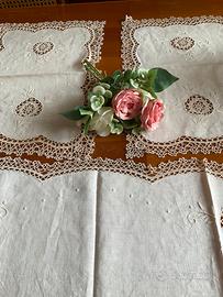 Completo  5 centri lino e chiaccierino