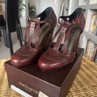 Sandalo invernale tacco alto n.39