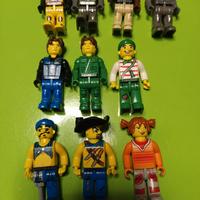 lotto 10 vecchie Minifigures Lego rare