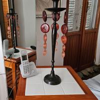 Candelabro nero con Ambra collezione Lorenzon Gift