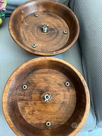 Due plafoniere in legno