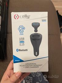 Celly Auricolare Universale Bluetooth Car Charger