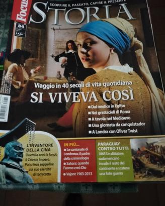 Rivista focus storia numeri dal 2013  al  2021